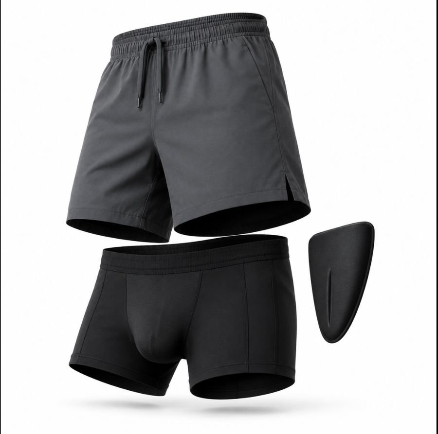 Cooling recovery shorts and gel inserts included